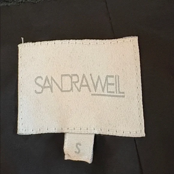 Sandra Weil stunning black dress w/ leather on top & wide pockets. Worn once - Picture 13 of 15